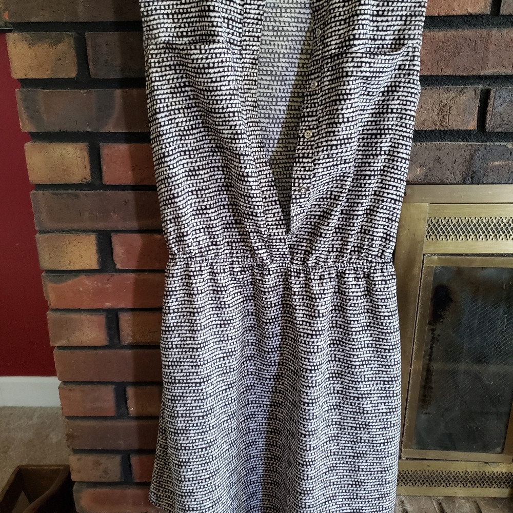 Button down to waist dress.